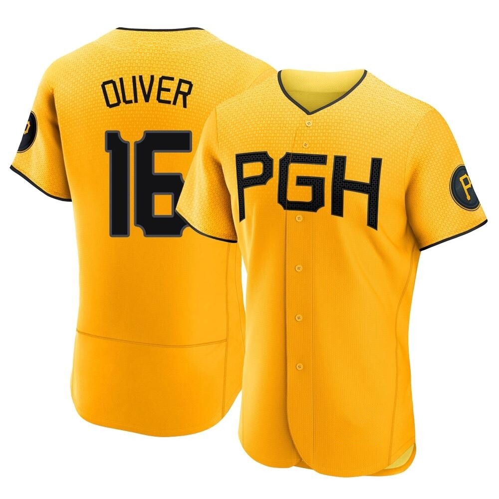 Authentic Pittsburgh Pirates Al Oliver 2023 City Connect Jersey - Gold Authentic Pittsburgh Pirates Al Oliver 2023 City Connect Jersey - Gold