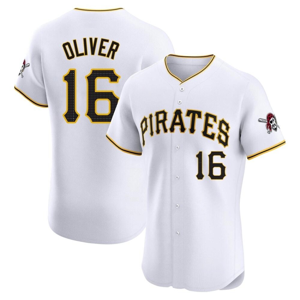 Elite Pittsburgh Pirates Al Oliver Home Jersey - White Elite Pittsburgh Pirates Al Oliver Home Jersey - White