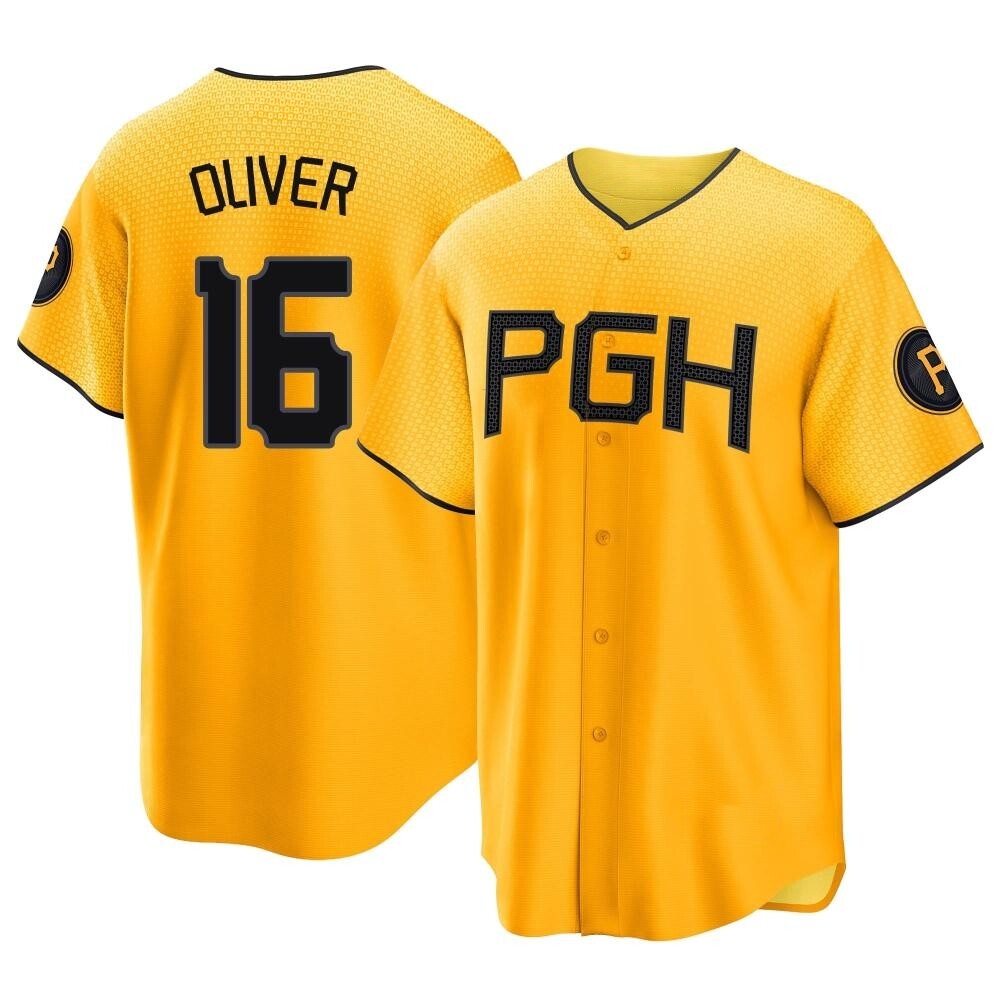 Replica Pittsburgh Pirates Al Oliver 2023 City Connect Jersey - Gold Replica Pittsburgh Pirates Al Oliver 2023 City Connect Jersey - Gold