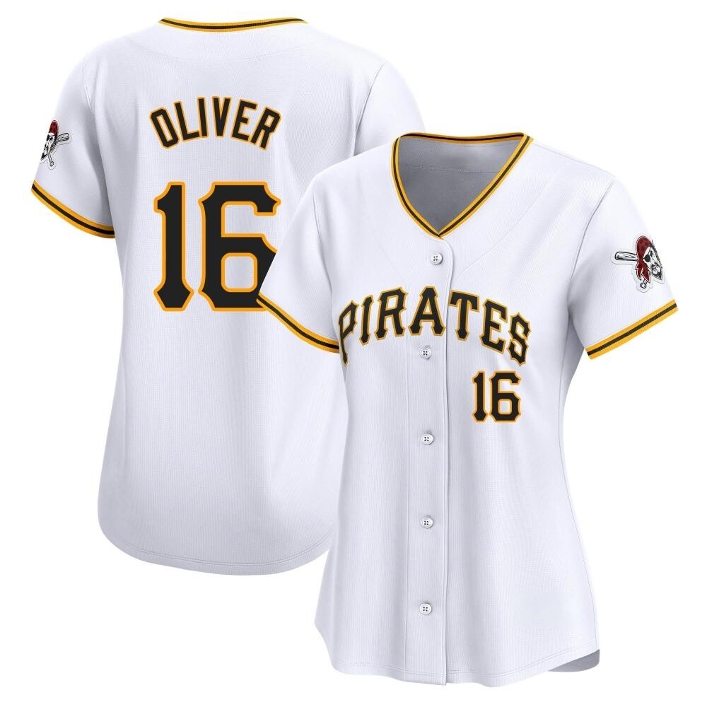 Women's Limited Pittsburgh Pirates Al Oliver Home Jersey - White Women's Limited Pittsburgh Pirates Al Oliver Home Jersey - White