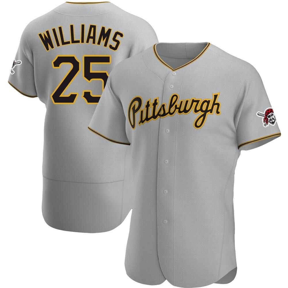 Authentic Pittsburgh Pirates Alika Williams Road Jersey - Gray Authentic Pittsburgh Pirates Alika Williams Road Jersey - Gray