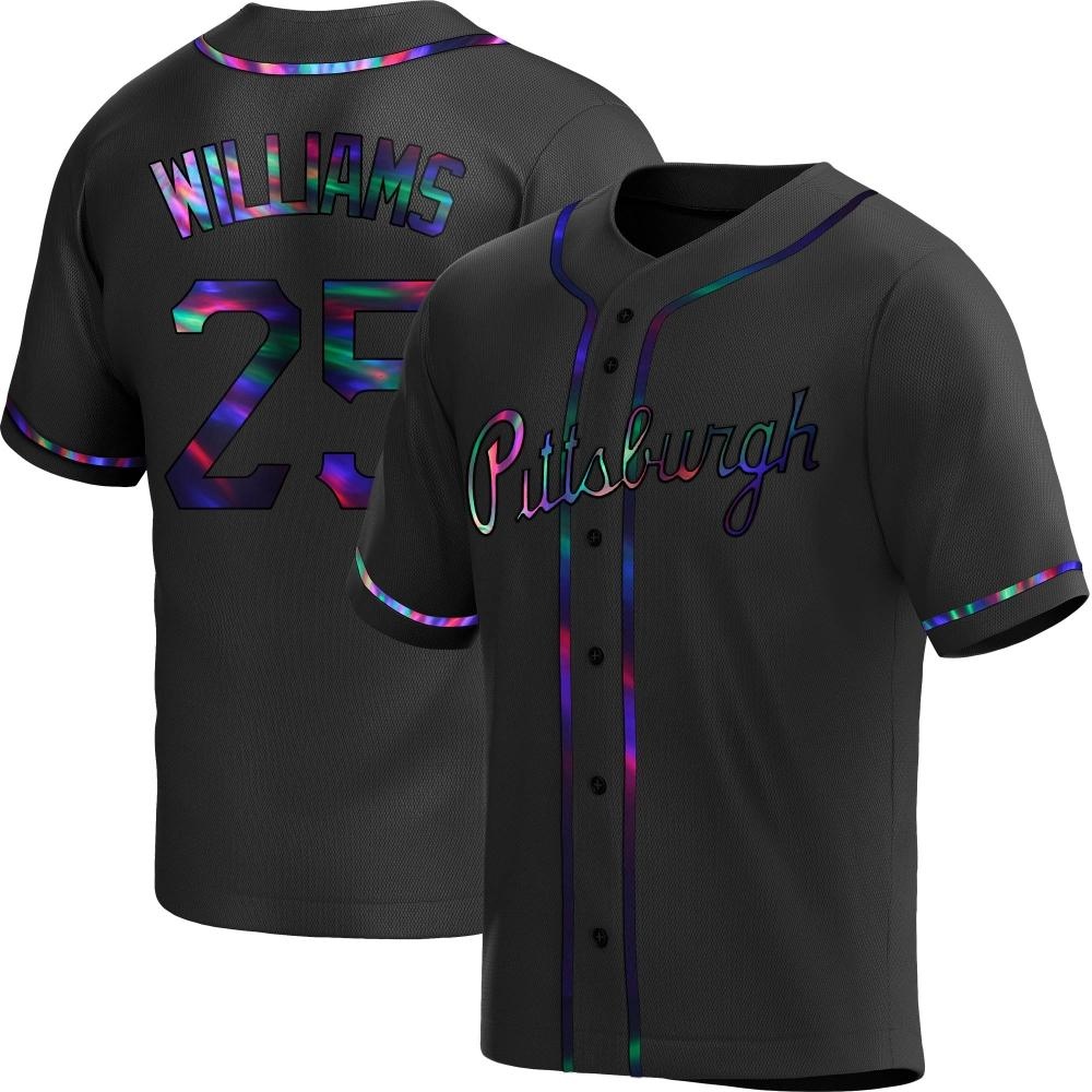 Replica Pittsburgh Pirates Alika Williams Alternate Jersey - Black Holographic Replica Pittsburgh Pirates Alika Williams Alternate Jersey - Black Holographic