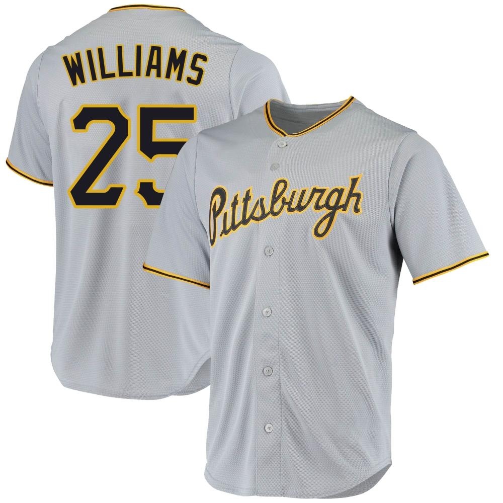Replica Pittsburgh Pirates Alika Williams Road Jersey - Gray Replica Pittsburgh Pirates Alika Williams Road Jersey - Gray