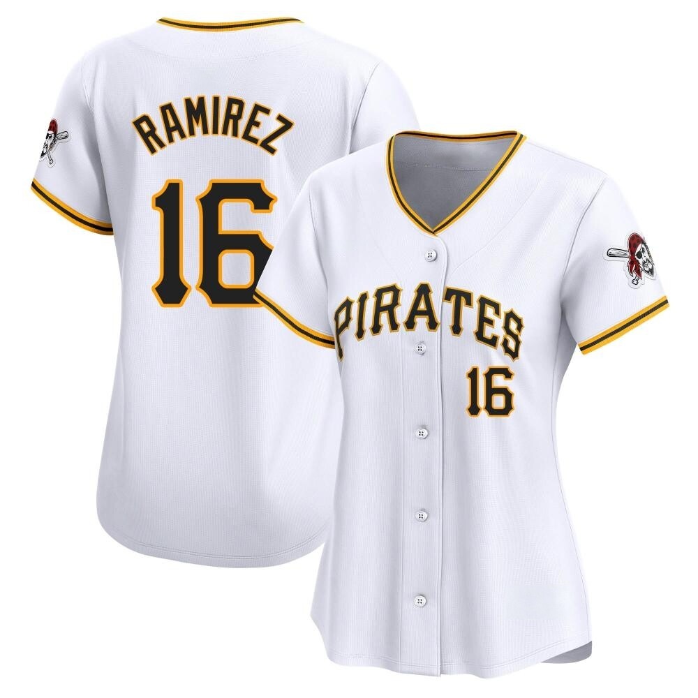 Women's Limited Pittsburgh Pirates Aramis Ramirez Home Jersey - White Women's Limited Pittsburgh Pirates Aramis Ramirez Home Jersey - White