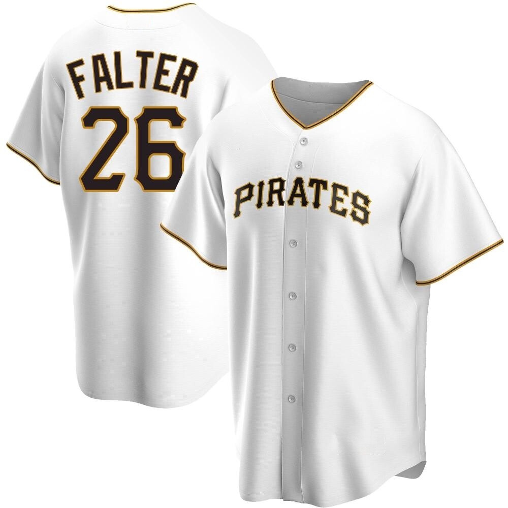 Replica Pittsburgh Pirates Bailey Falter Home Jersey - White Replica Pittsburgh Pirates Bailey Falter Home Jersey - White