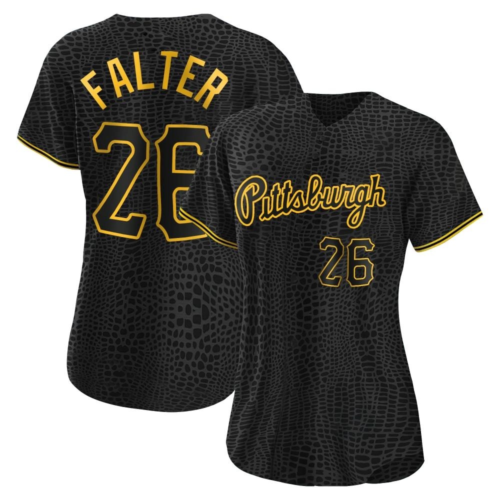 Women's Replica Pittsburgh Pirates Bailey Falter Snake Skin City Jersey - Black Women's Replica Pittsburgh Pirates Bailey Falter Snake Skin City Jersey - Black