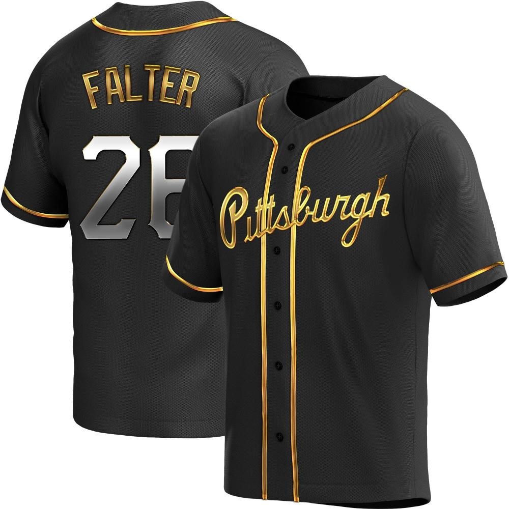 Youth Replica Pittsburgh Pirates Bailey Falter Alternate Jersey - Black Golden Youth Replica Pittsburgh Pirates Bailey Falter Alternate Jersey - Black Golden