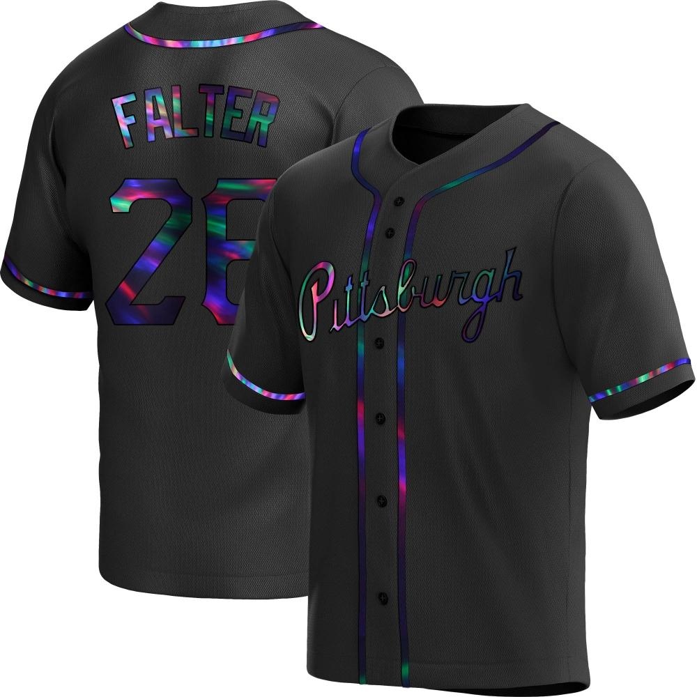 Youth Replica Pittsburgh Pirates Bailey Falter Alternate Jersey - Black Holographic Youth Replica Pittsburgh Pirates Bailey Falter Alternate Jersey - Black Holographic