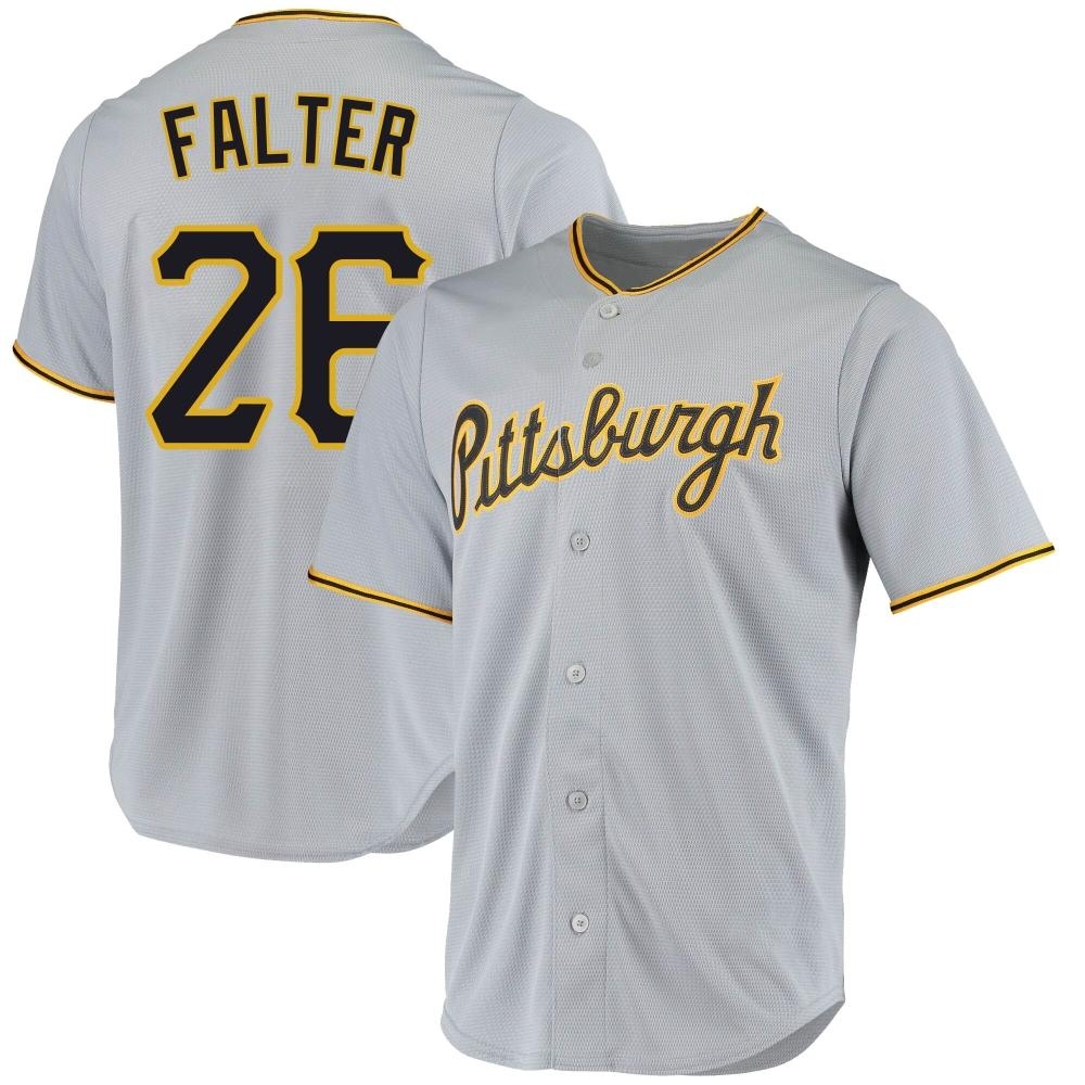 Youth Replica Pittsburgh Pirates Bailey Falter Road Jersey - Gray Youth Replica Pittsburgh Pirates Bailey Falter Road Jersey - Gray