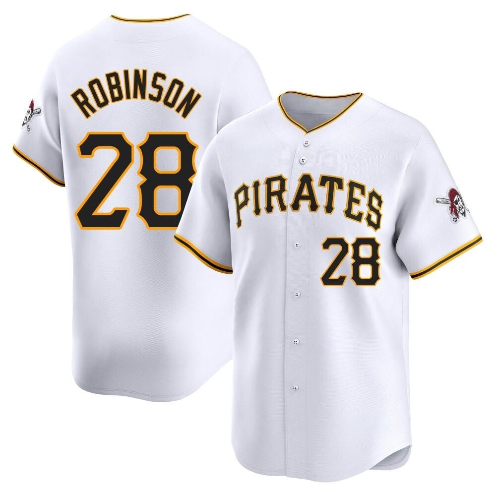 Youth Limited Pittsburgh Pirates Bill Robinson Home Jersey - White Youth Limited Pittsburgh Pirates Bill Robinson Home Jersey - White