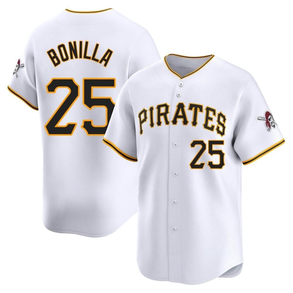 Limited Pittsburgh Pirates Bobby Bonilla Home Jersey - White Limited Pittsburgh Pirates Bobby Bonilla Home Jersey - White