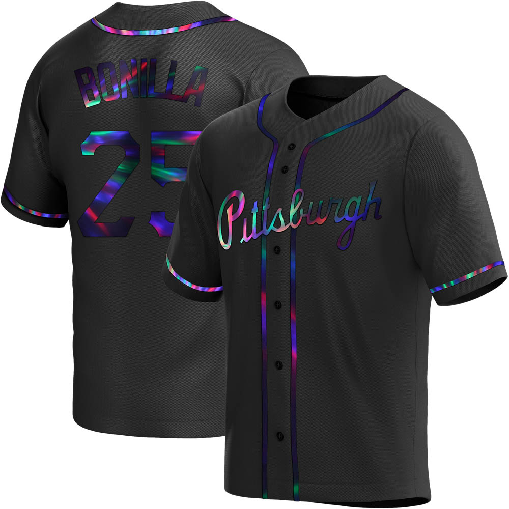 Replica Pittsburgh Pirates Bobby Bonilla Alternate Jersey - Black Holographic Replica Pittsburgh Pirates Bobby Bonilla Alternate Jersey - Black Holographic