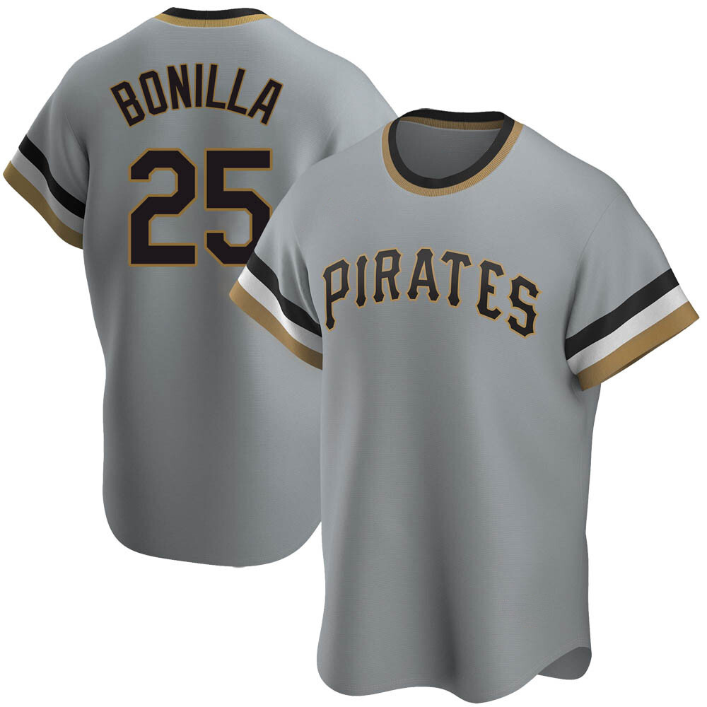 Youth Replica Pittsburgh Pirates Bobby Bonilla Road Cooperstown Collection Jersey - Gray Youth Replica Pittsburgh Pirates Bobby Bonilla Road Cooperstown Collection Jersey - Gray