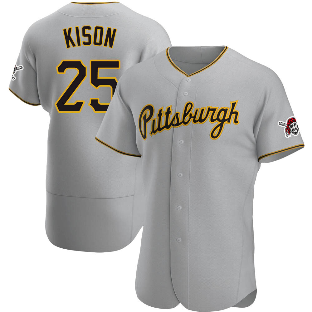 Authentic Pittsburgh Pirates Bruce Kison Road Jersey - Gray Authentic Pittsburgh Pirates Bruce Kison Road Jersey - Gray