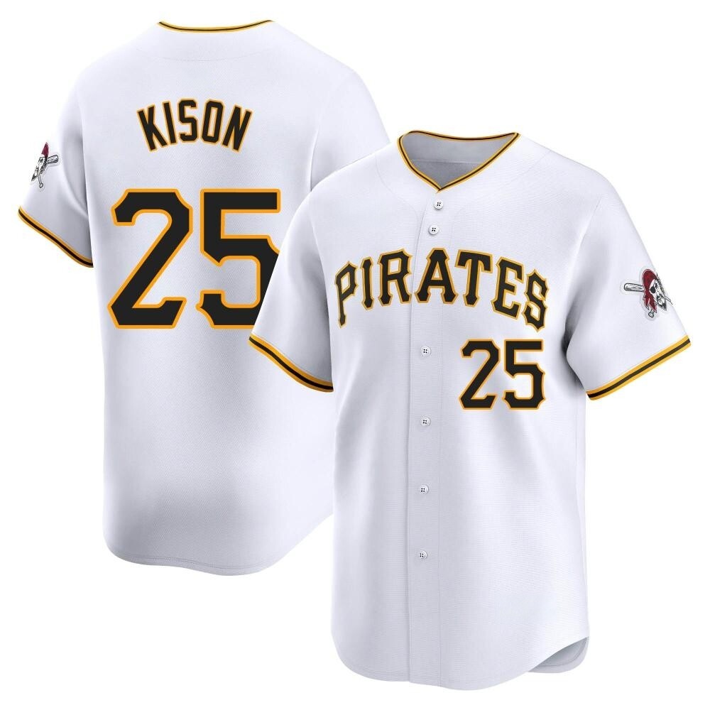 Limited Pittsburgh Pirates Bruce Kison Home Jersey - White Limited Pittsburgh Pirates Bruce Kison Home Jersey - White