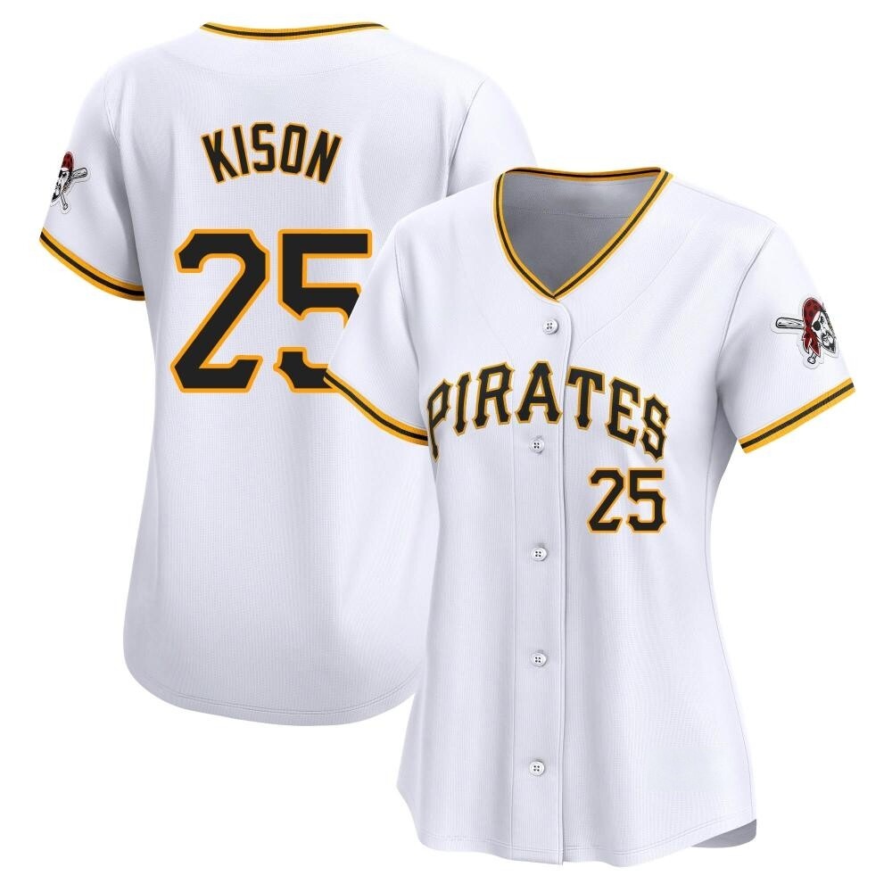 Women's Limited Pittsburgh Pirates Bruce Kison Home Jersey - White Women's Limited Pittsburgh Pirates Bruce Kison Home Jersey - White
