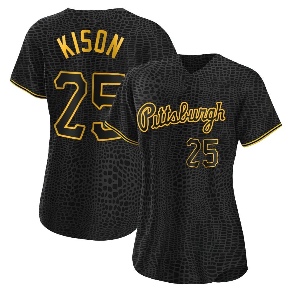 Women's Replica Pittsburgh Pirates Bruce Kison Snake Skin City Jersey - Black Women's Replica Pittsburgh Pirates Bruce Kison Snake Skin City Jersey - Black