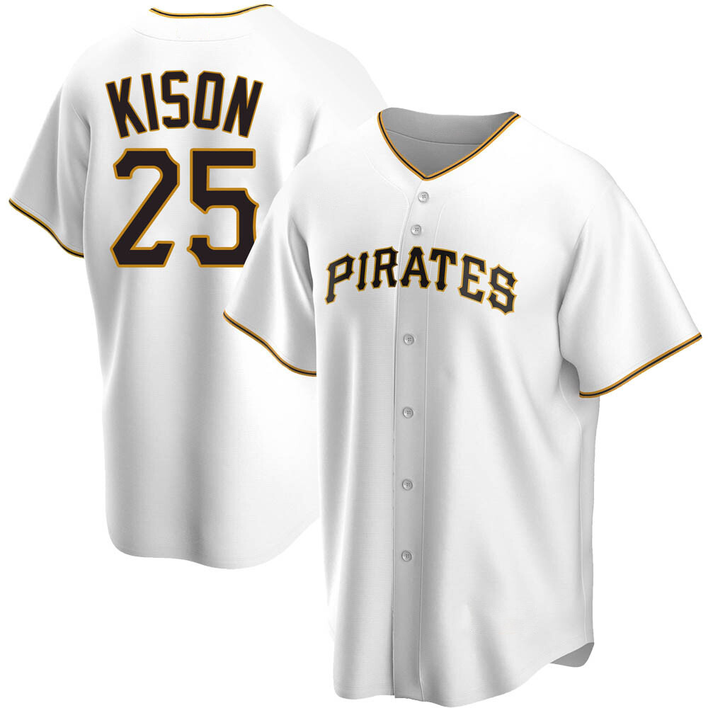 Youth Replica Pittsburgh Pirates Bruce Kison Home Jersey - White Youth Replica Pittsburgh Pirates Bruce Kison Home Jersey - White