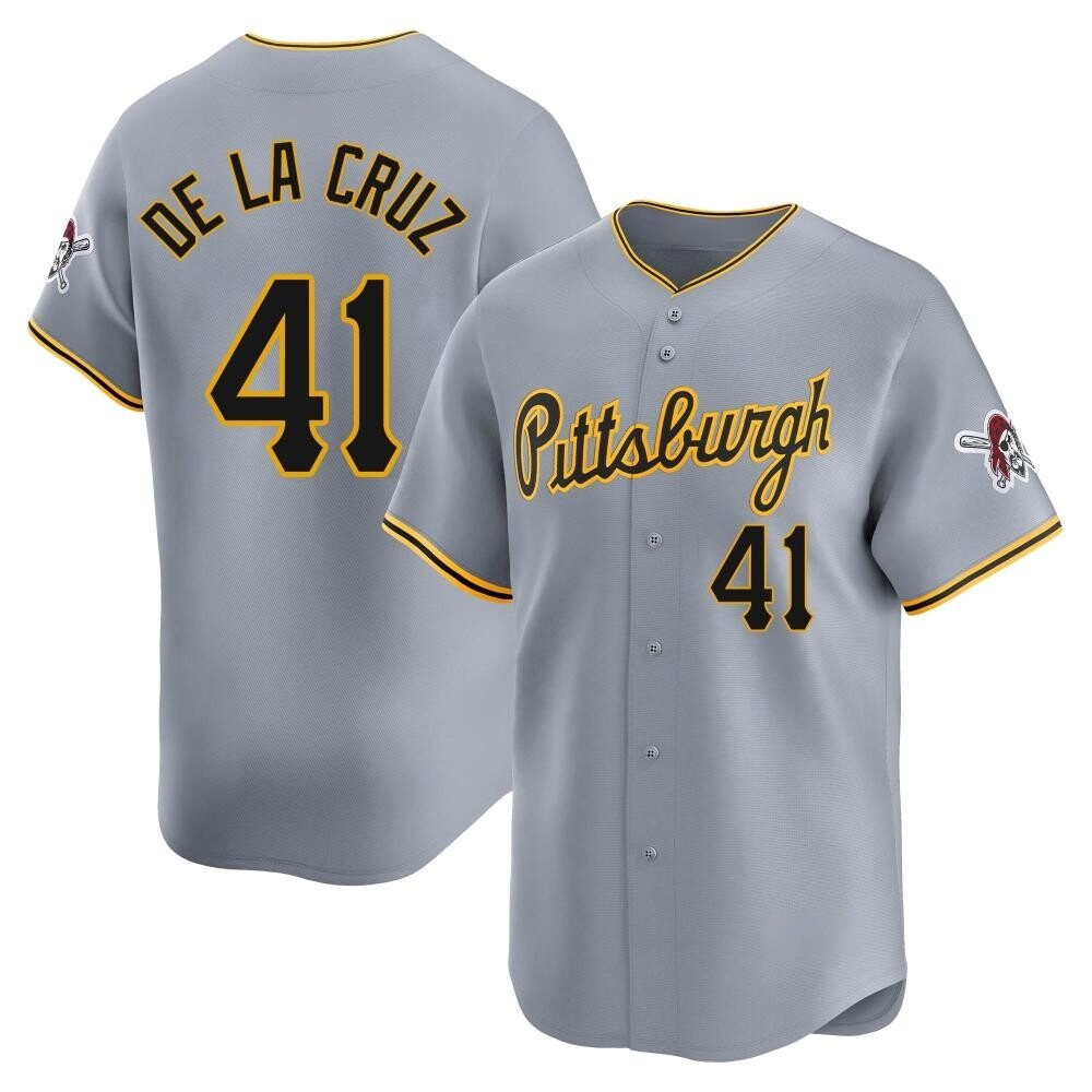 Youth Limited Pittsburgh Pirates Bryan De La Cruz Away Jersey - Gray Youth Limited Pittsburgh Pirates Bryan De La Cruz Away Jersey - Gray