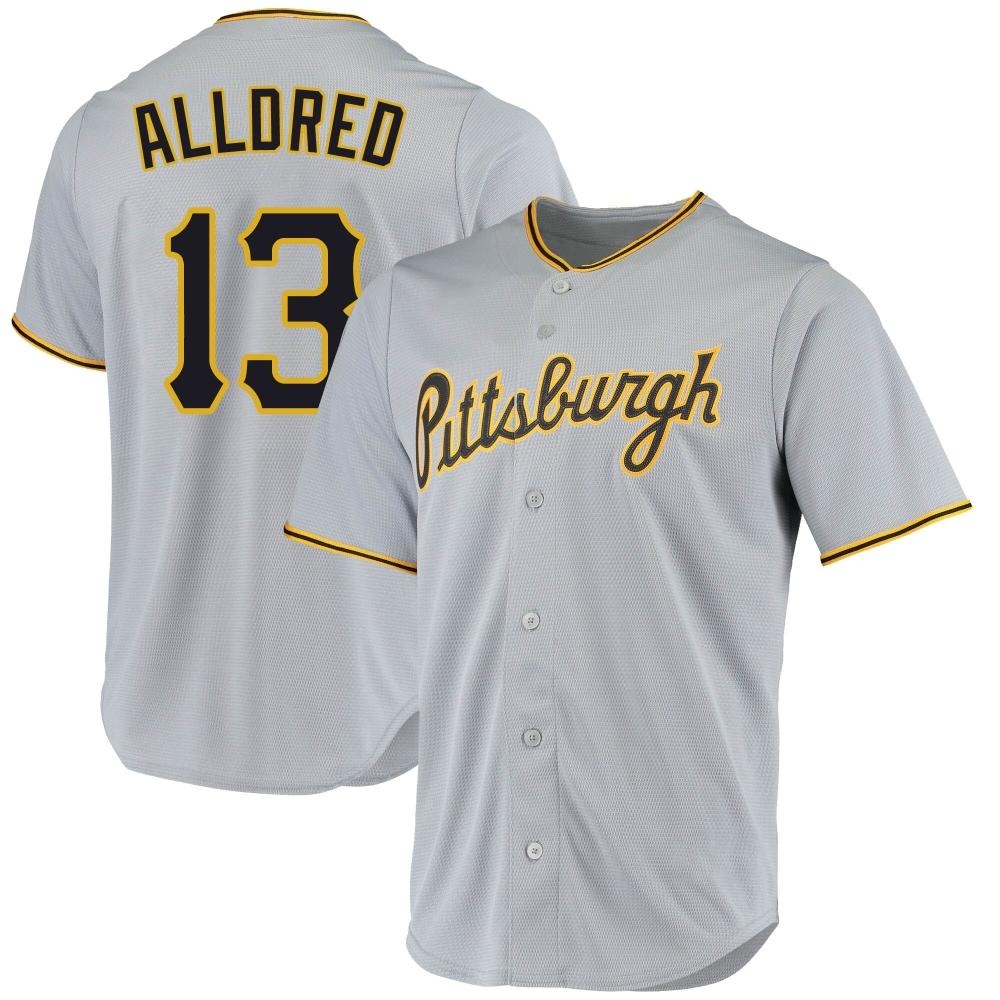Replica Pittsburgh Pirates Cameron Alldred Road Jersey - Gray Replica Pittsburgh Pirates Cameron Alldred Road Jersey - Gray