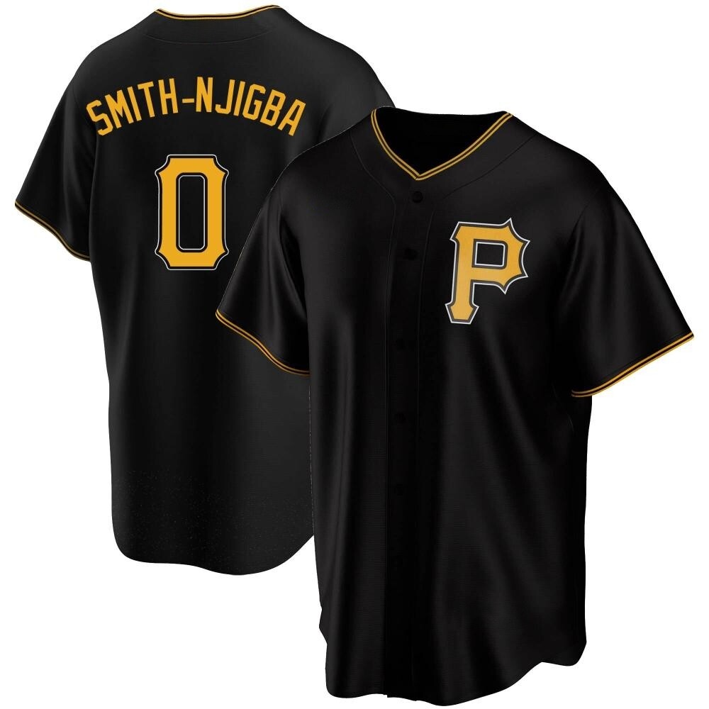 Replica Pittsburgh Pirates Canaan Smith-Njigba Alternate Jersey - Black Replica Pittsburgh Pirates Canaan Smith-Njigba Alternate Jersey - Black