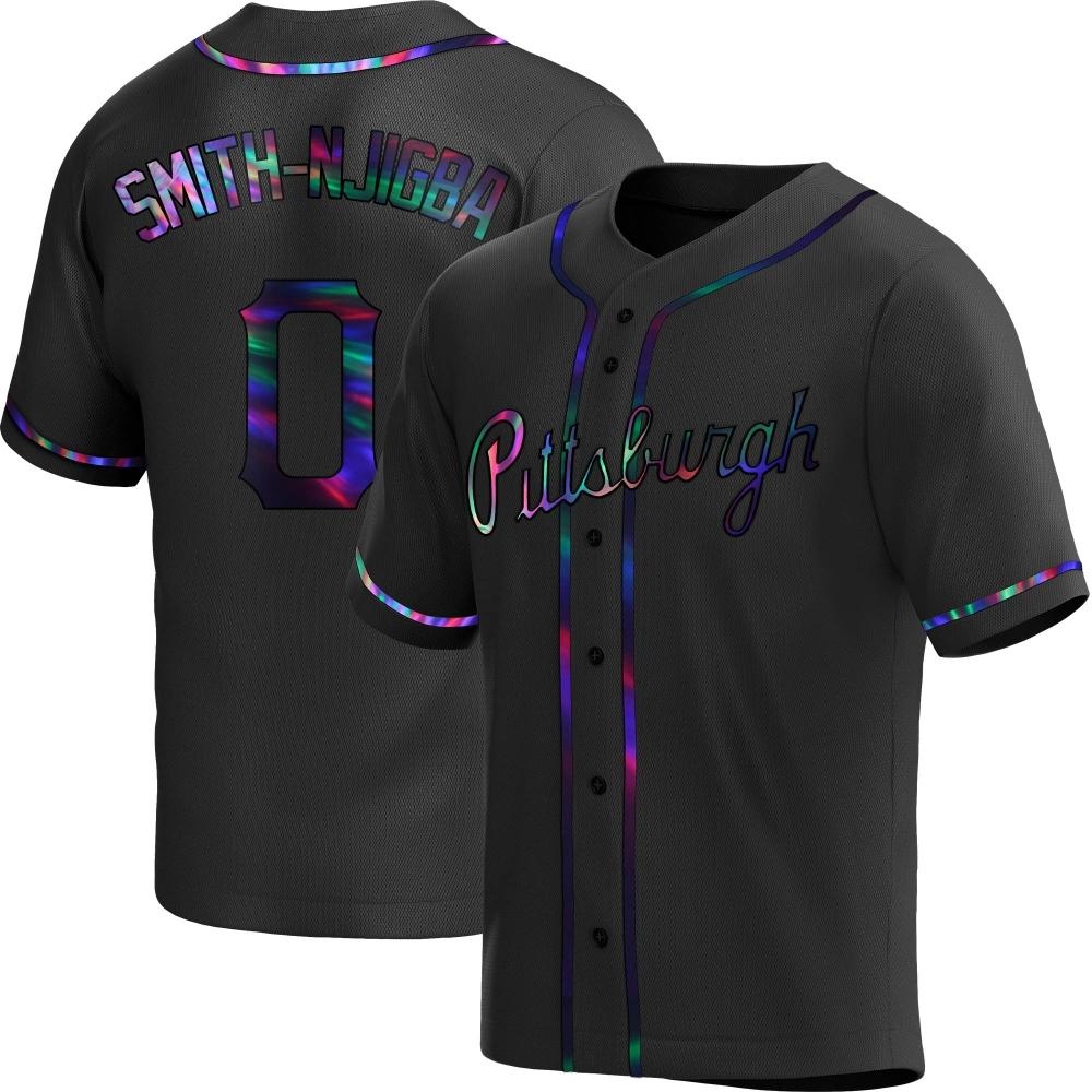 Replica Pittsburgh Pirates Canaan Smith-Njigba Alternate Jersey - Black Holographic Replica Pittsburgh Pirates Canaan Smith-Njigba Alternate Jersey - Black Holographic