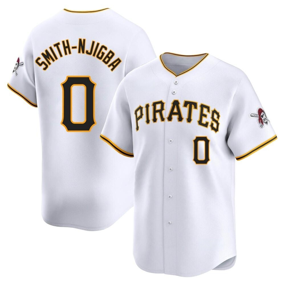 Youth Limited Pittsburgh Pirates Canaan Smith-Njigba Home Jersey - White Youth Limited Pittsburgh Pirates Canaan Smith-Njigba Home Jersey - White