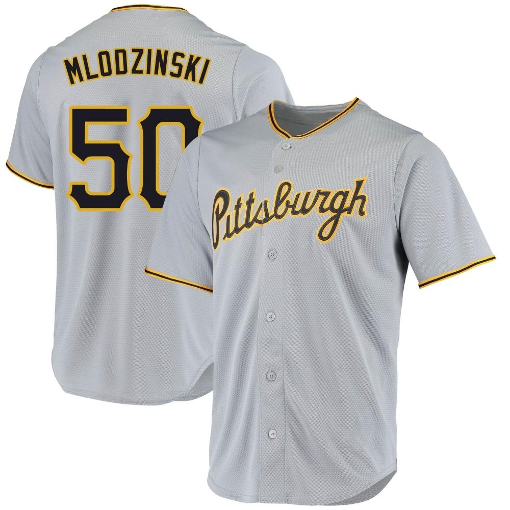 Replica Pittsburgh Pirates Carmen Mlodzinski Road Jersey - Gray Replica Pittsburgh Pirates Carmen Mlodzinski Road Jersey - Gray