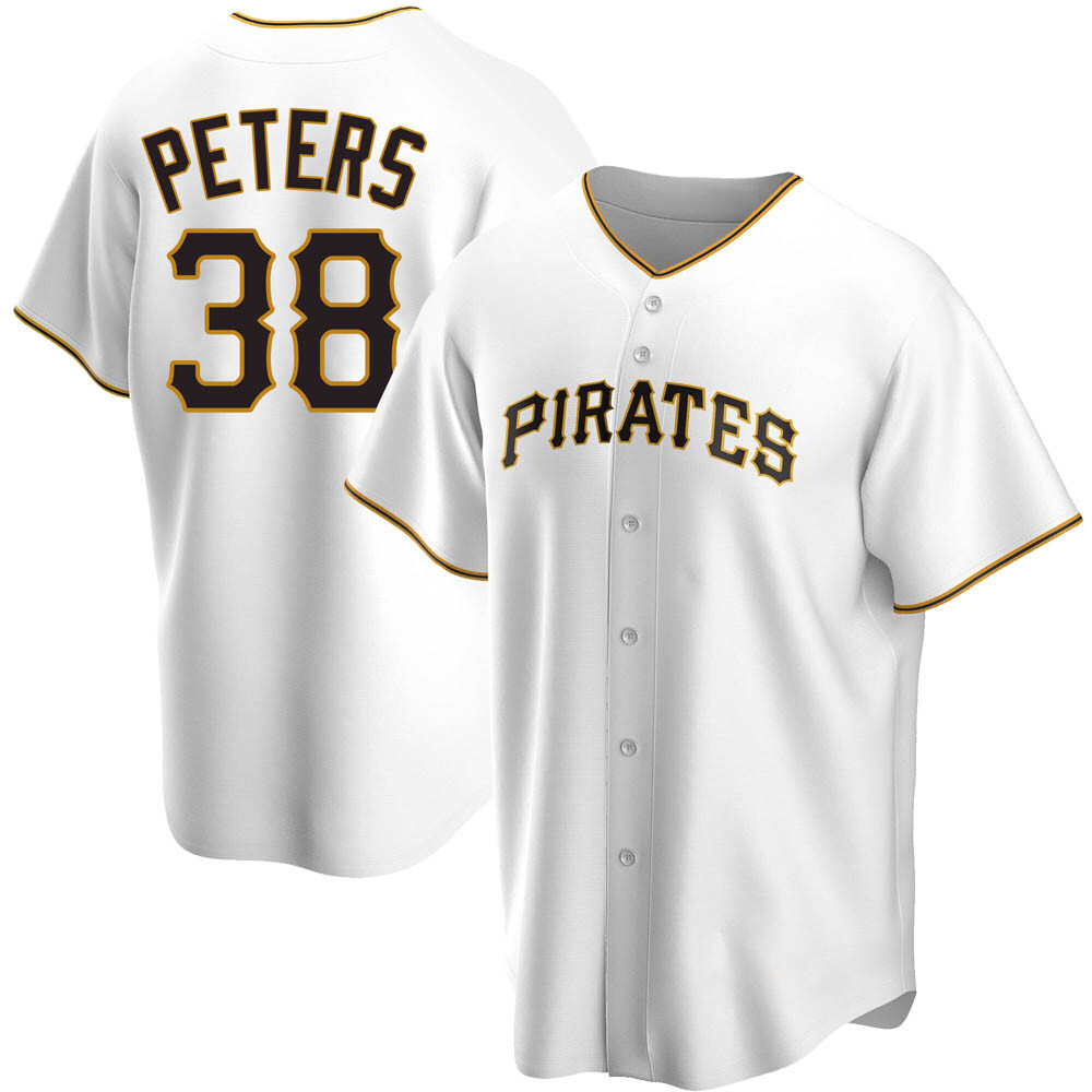 Replica Pittsburgh Pirates Dillon Peters Home Jersey - White Replica Pittsburgh Pirates Dillon Peters Home Jersey - White