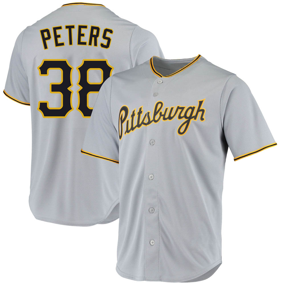 Replica Pittsburgh Pirates Dillon Peters Road Jersey - Gray Replica Pittsburgh Pirates Dillon Peters Road Jersey - Gray