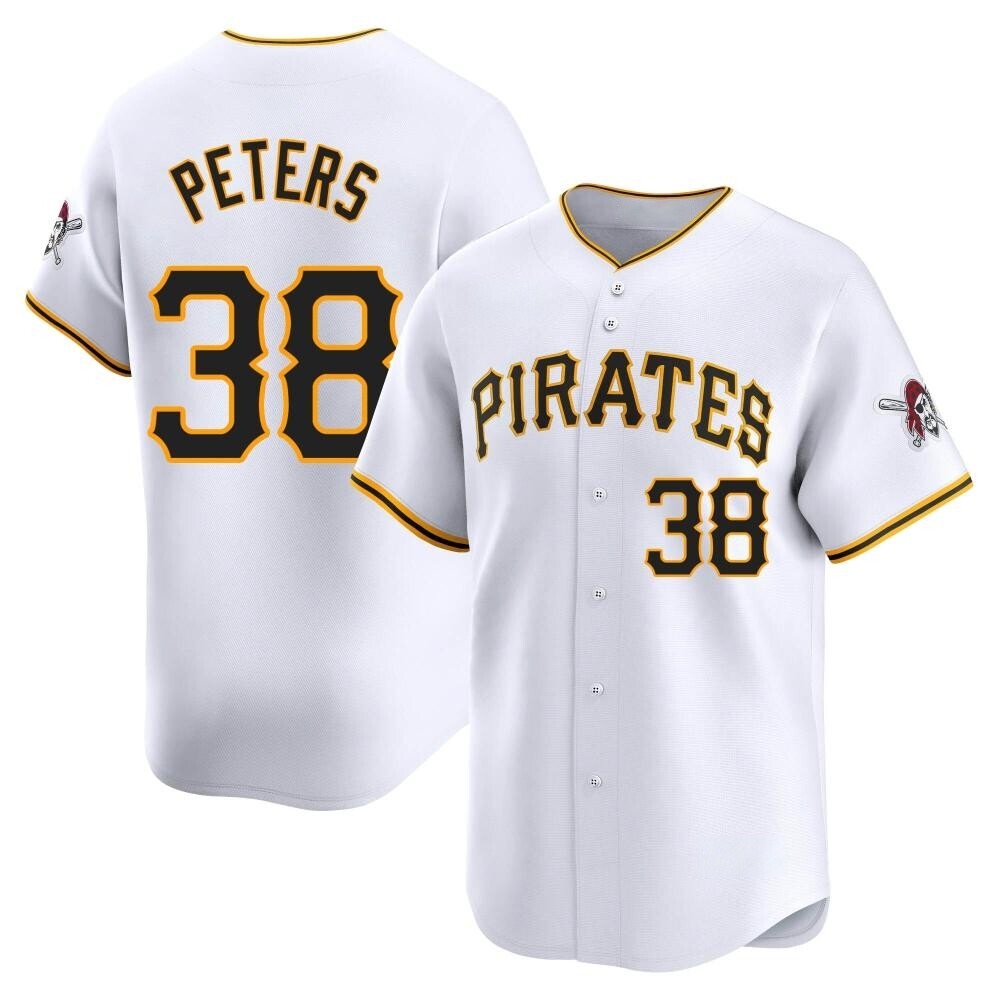 Youth Limited Pittsburgh Pirates Dillon Peters Home Jersey - White Youth Limited Pittsburgh Pirates Dillon Peters Home Jersey - White