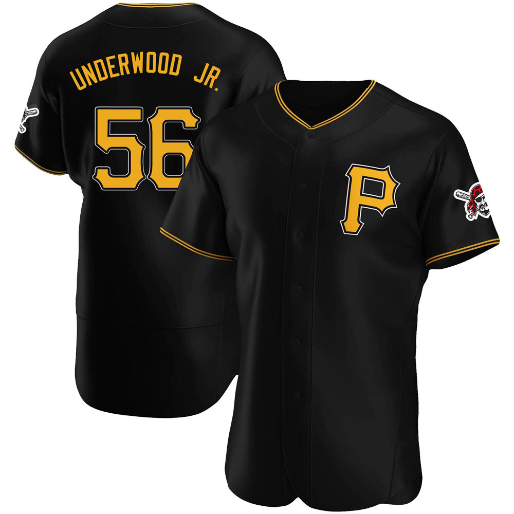 Authentic Pittsburgh Pirates Duane Underwood Jr. Alternate Jersey - Black Authentic Pittsburgh Pirates Duane Underwood Jr. Alternate Jersey - Black
