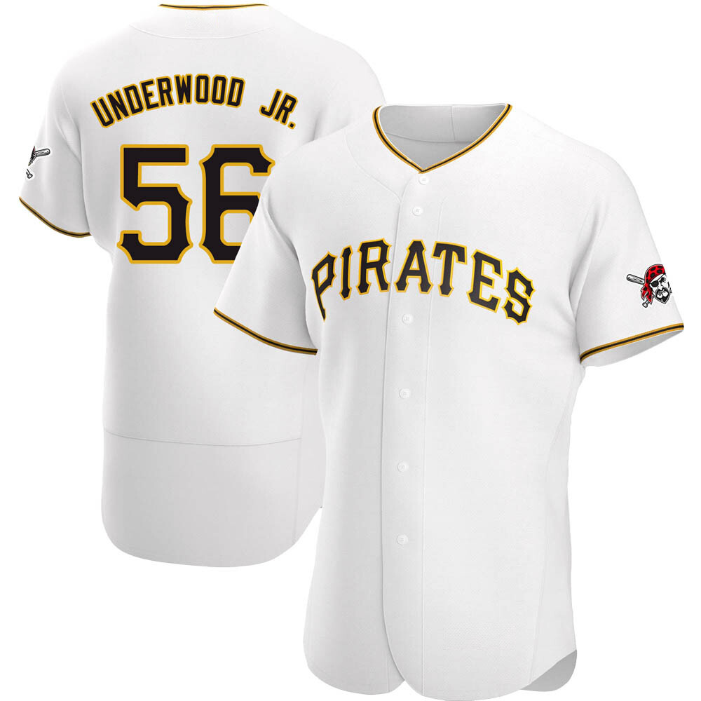 Authentic Pittsburgh Pirates Duane Underwood Jr. Home Jersey - White Authentic Pittsburgh Pirates Duane Underwood Jr. Home Jersey - White