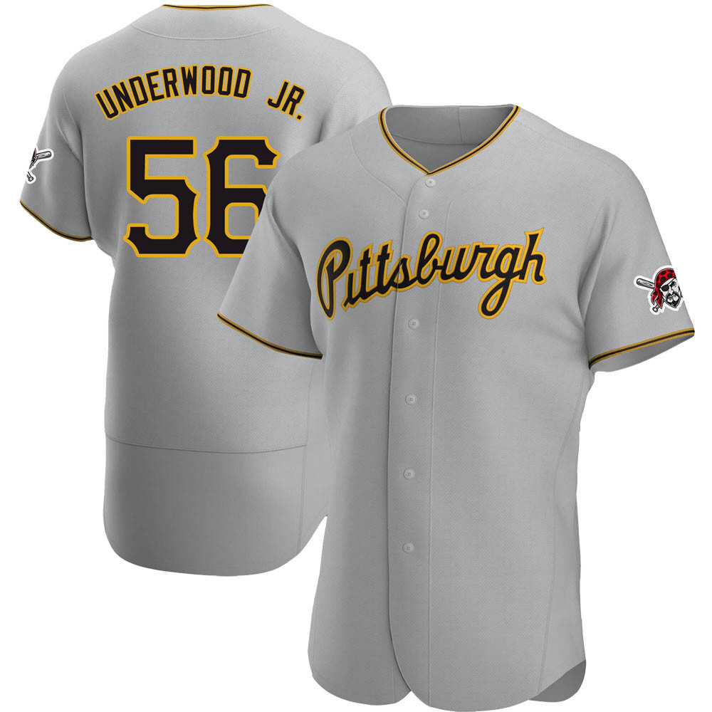 Authentic Pittsburgh Pirates Duane Underwood Jr. Road Jersey - Gray Authentic Pittsburgh Pirates Duane Underwood Jr. Road Jersey - Gray