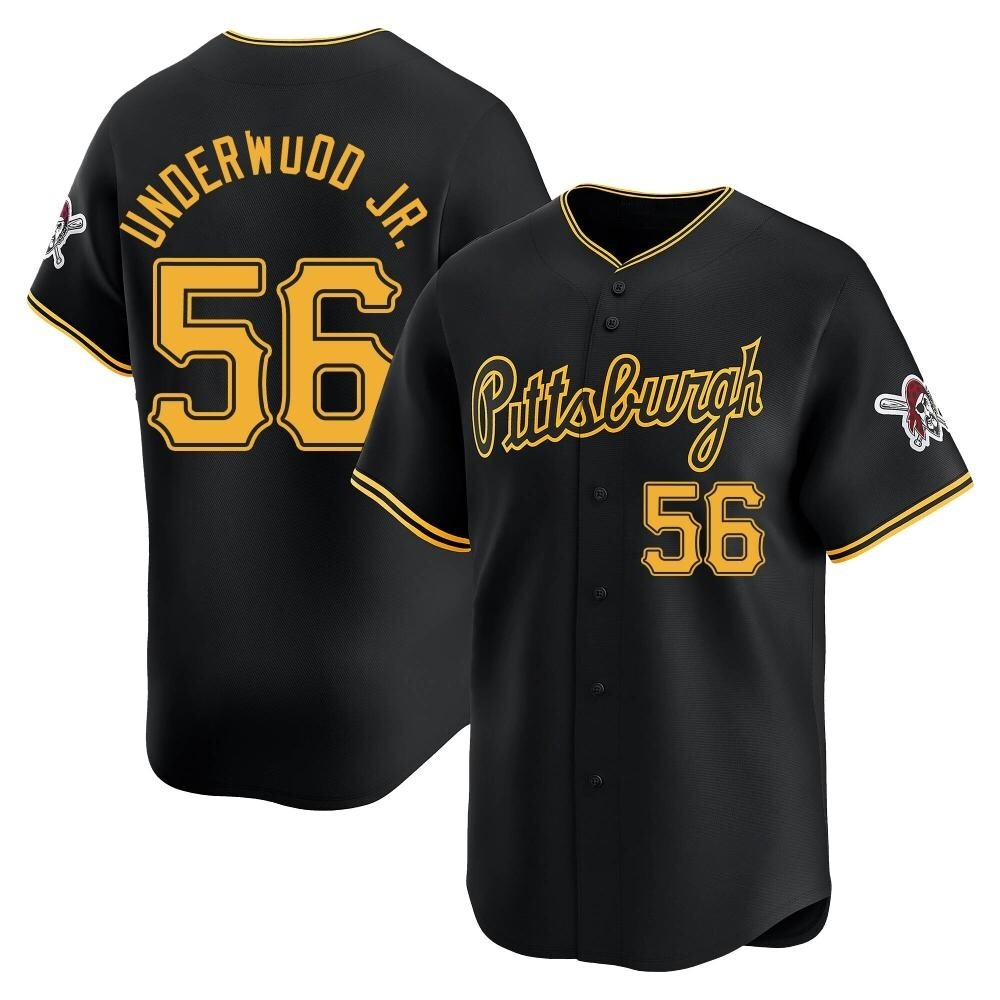 Limited Pittsburgh Pirates Duane Underwood Jr. Alternate Jersey - Black Limited Pittsburgh Pirates Duane Underwood Jr. Alternate Jersey - Black