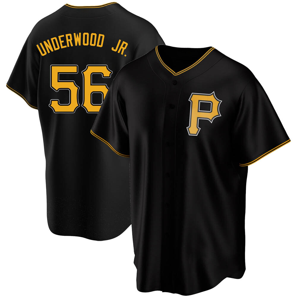 Replica Pittsburgh Pirates Duane Underwood Jr. Alternate Jersey - Black Replica Pittsburgh Pirates Duane Underwood Jr. Alternate Jersey - Black