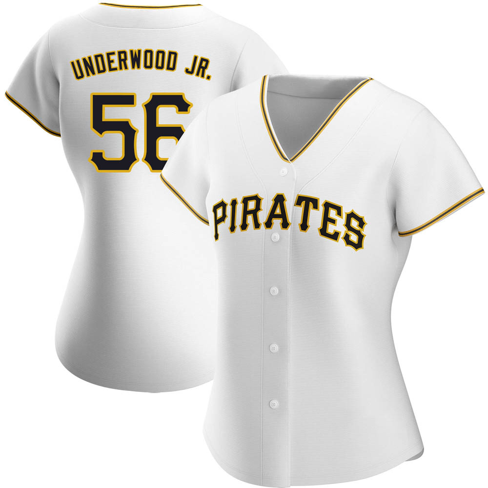 Women's Authentic Pittsburgh Pirates Duane Underwood Jr. Home Jersey - White Women's Authentic Pittsburgh Pirates Duane Underwood Jr. Home Jersey - White