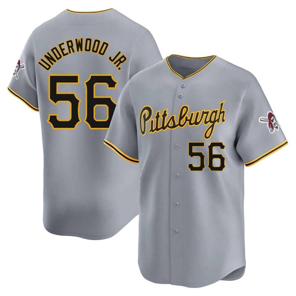 Youth Limited Pittsburgh Pirates Duane Underwood Jr. Away Jersey - Gray Youth Limited Pittsburgh Pirates Duane Underwood Jr. Away Jersey - Gray