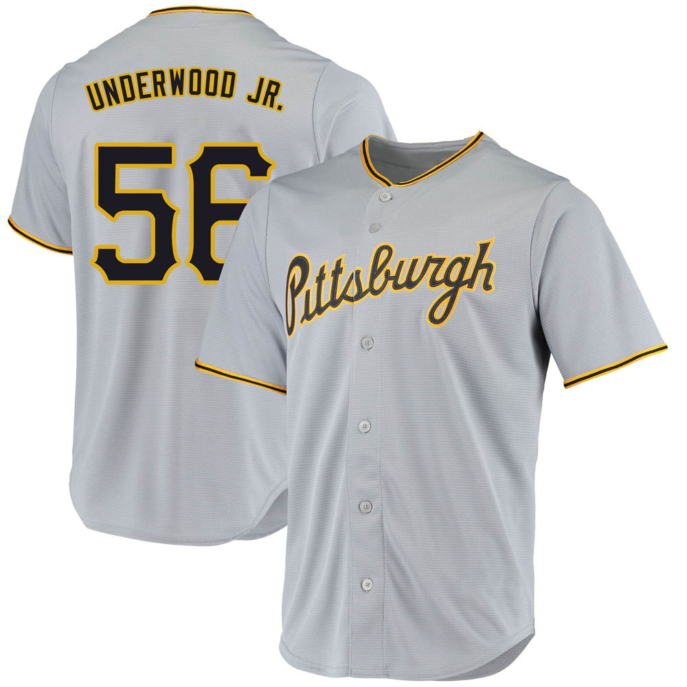 Youth Replica Pittsburgh Pirates Duane Underwood Jr. Road Jersey - Gray Youth Replica Pittsburgh Pirates Duane Underwood Jr. Road Jersey - Gray