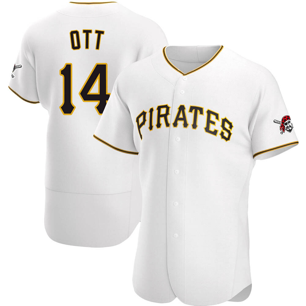 Authentic Pittsburgh Pirates Ed Ott Home Jersey - White Authentic Pittsburgh Pirates Ed Ott Home Jersey - White