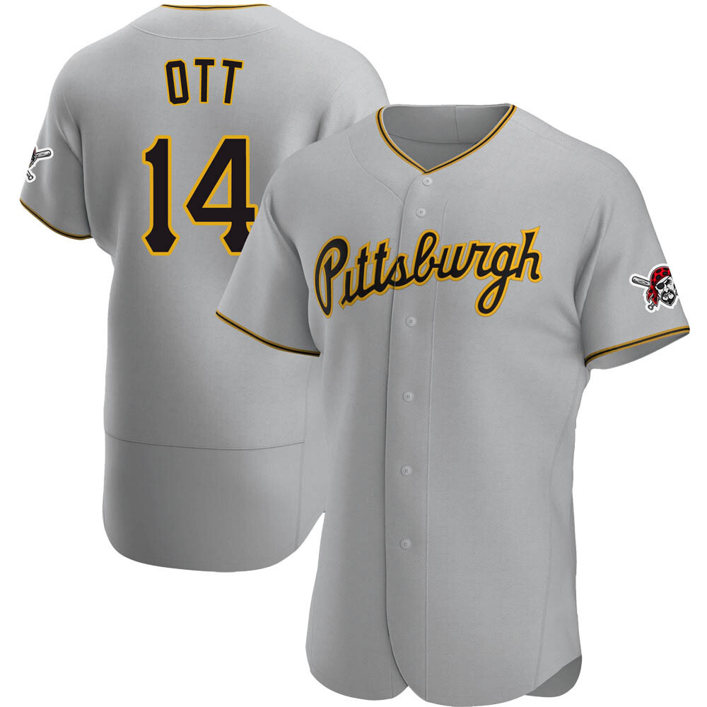 Authentic Pittsburgh Pirates Ed Ott Road Jersey - Gray Authentic Pittsburgh Pirates Ed Ott Road Jersey - Gray
