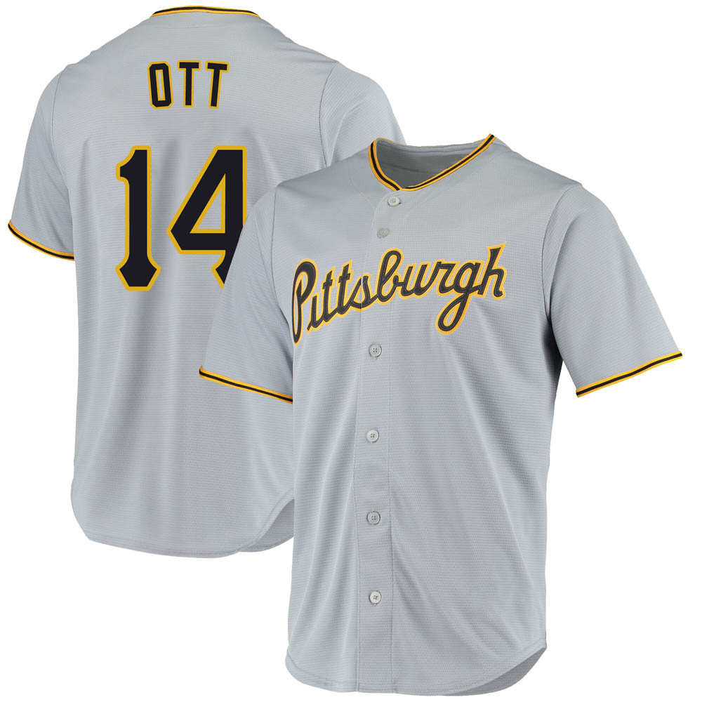 Youth Replica Pittsburgh Pirates Ed Ott Road Jersey - Gray Youth Replica Pittsburgh Pirates Ed Ott Road Jersey - Gray