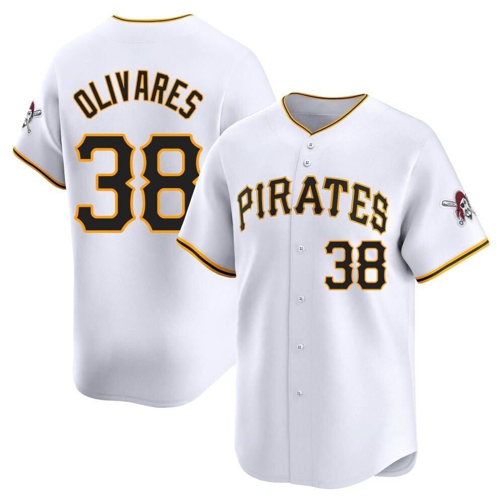 Youth Limited Pittsburgh Pirates Edward Olivares Home Jersey - White Youth Limited Pittsburgh Pirates Edward Olivares Home Jersey - White