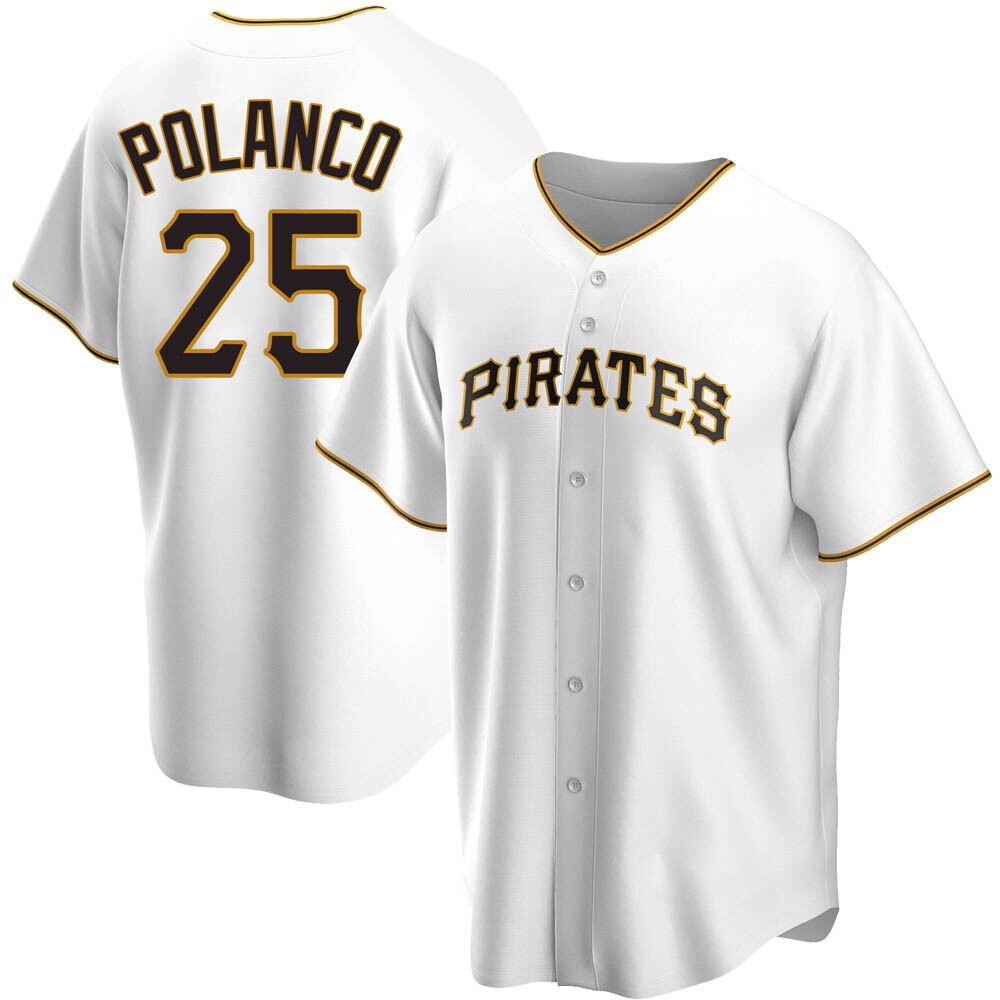 Replica Pittsburgh Pirates Gregory Polanco Home Jersey - White Replica Pittsburgh Pirates Gregory Polanco Home Jersey - White