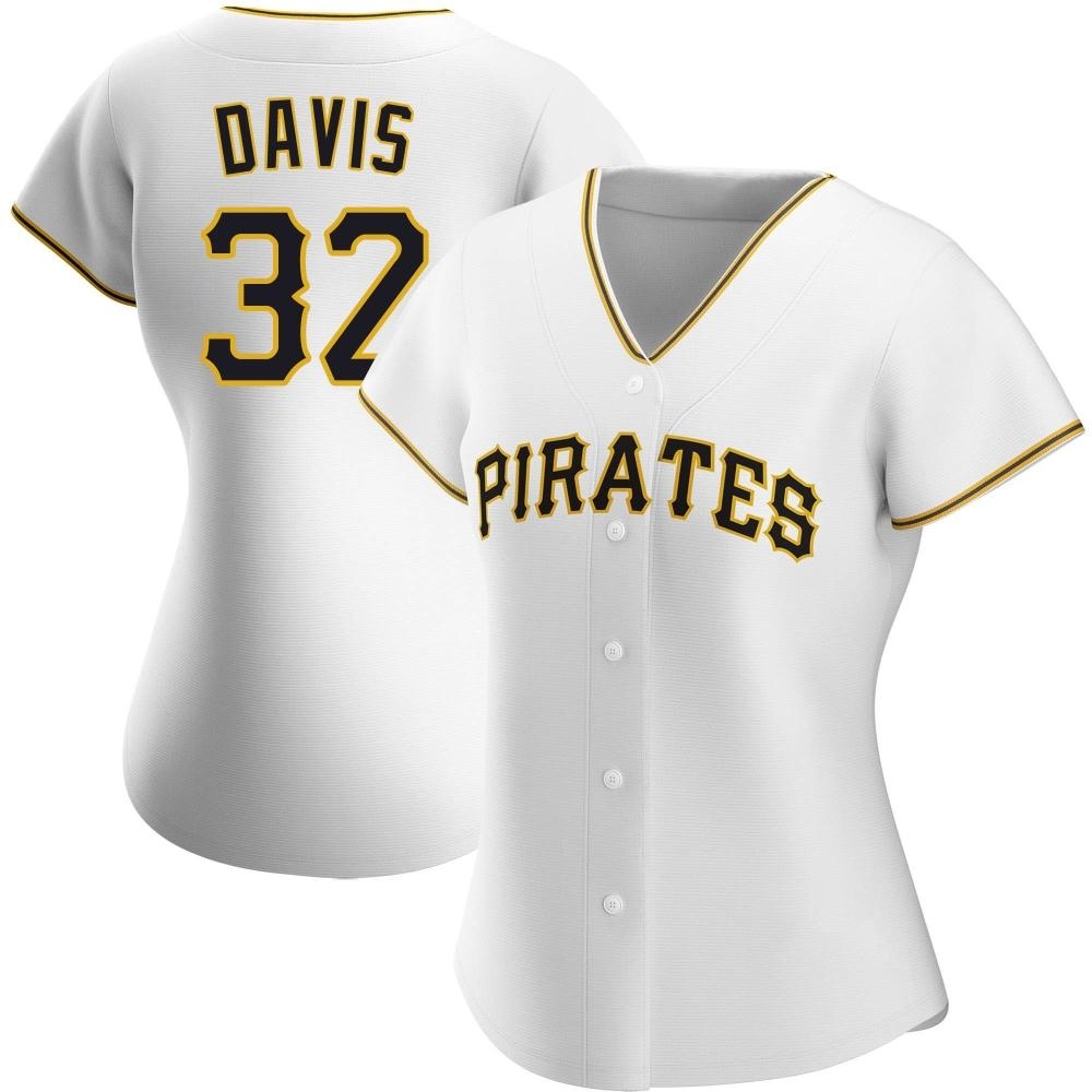 Women's Authentic Pittsburgh Pirates Henry Davis Home Jersey - White Women's Authentic Pittsburgh Pirates Henry Davis Home Jersey - White