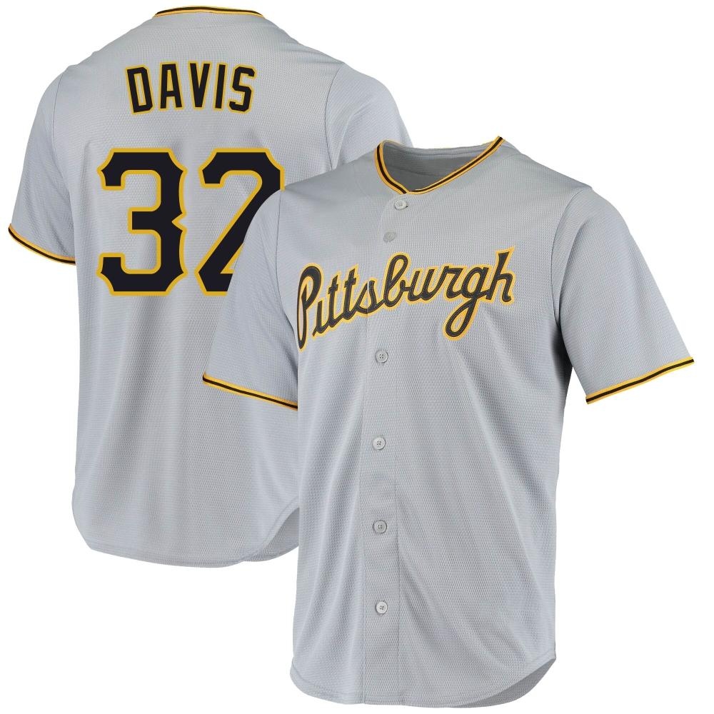 Youth Replica Pittsburgh Pirates Henry Davis Road Jersey - Gray Youth Replica Pittsburgh Pirates Henry Davis Road Jersey - Gray