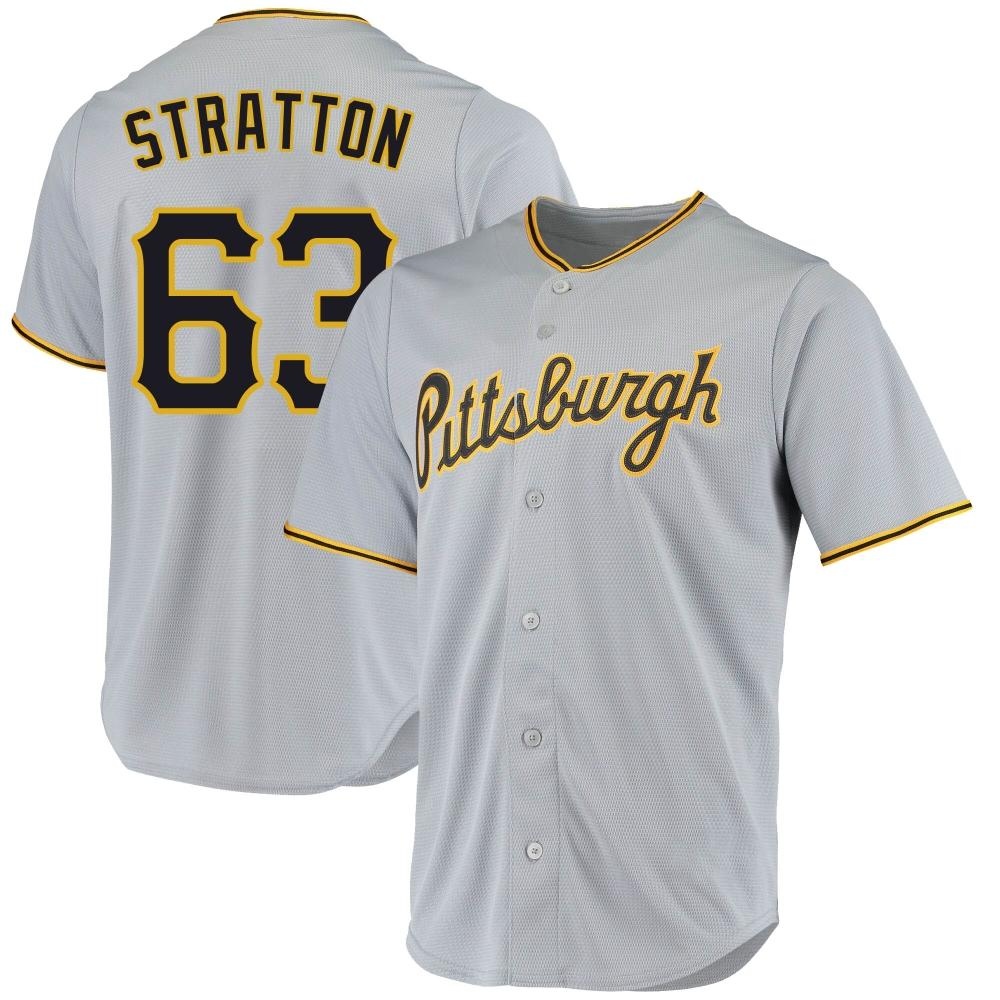 Replica Pittsburgh Pirates Hunter Stratton Road Jersey - Gray Replica Pittsburgh Pirates Hunter Stratton Road Jersey - Gray