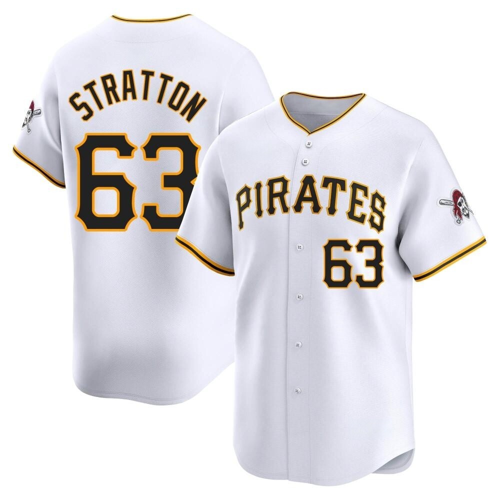 Youth Limited Pittsburgh Pirates Hunter Stratton Home Jersey - White Youth Limited Pittsburgh Pirates Hunter Stratton Home Jersey - White