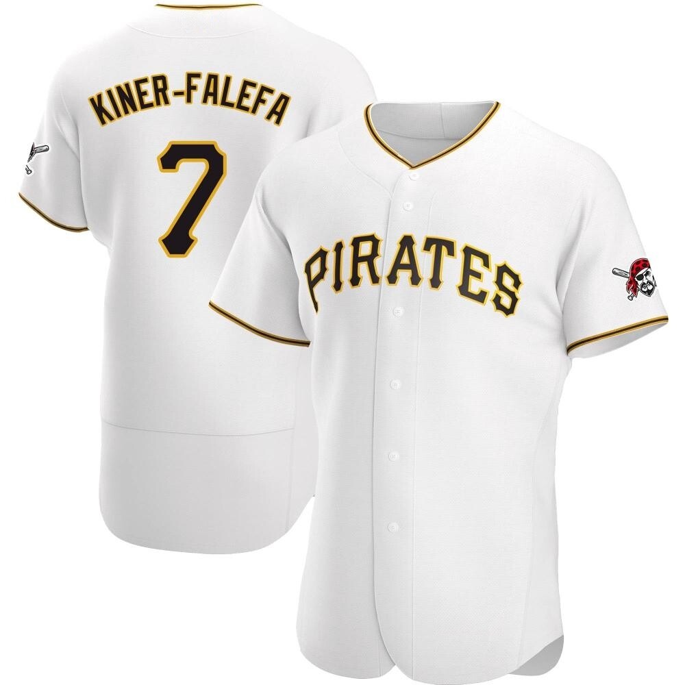 Authentic Pittsburgh Pirates Isiah Kiner-Falefa Home Jersey - White Authentic Pittsburgh Pirates Isiah Kiner-Falefa Home Jersey - White