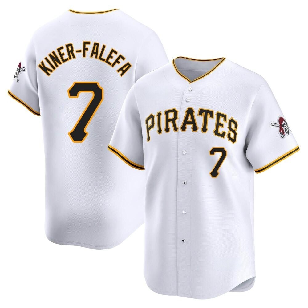 Limited Pittsburgh Pirates Isiah Kiner-Falefa Home Jersey - White Limited Pittsburgh Pirates Isiah Kiner-Falefa Home Jersey - White
